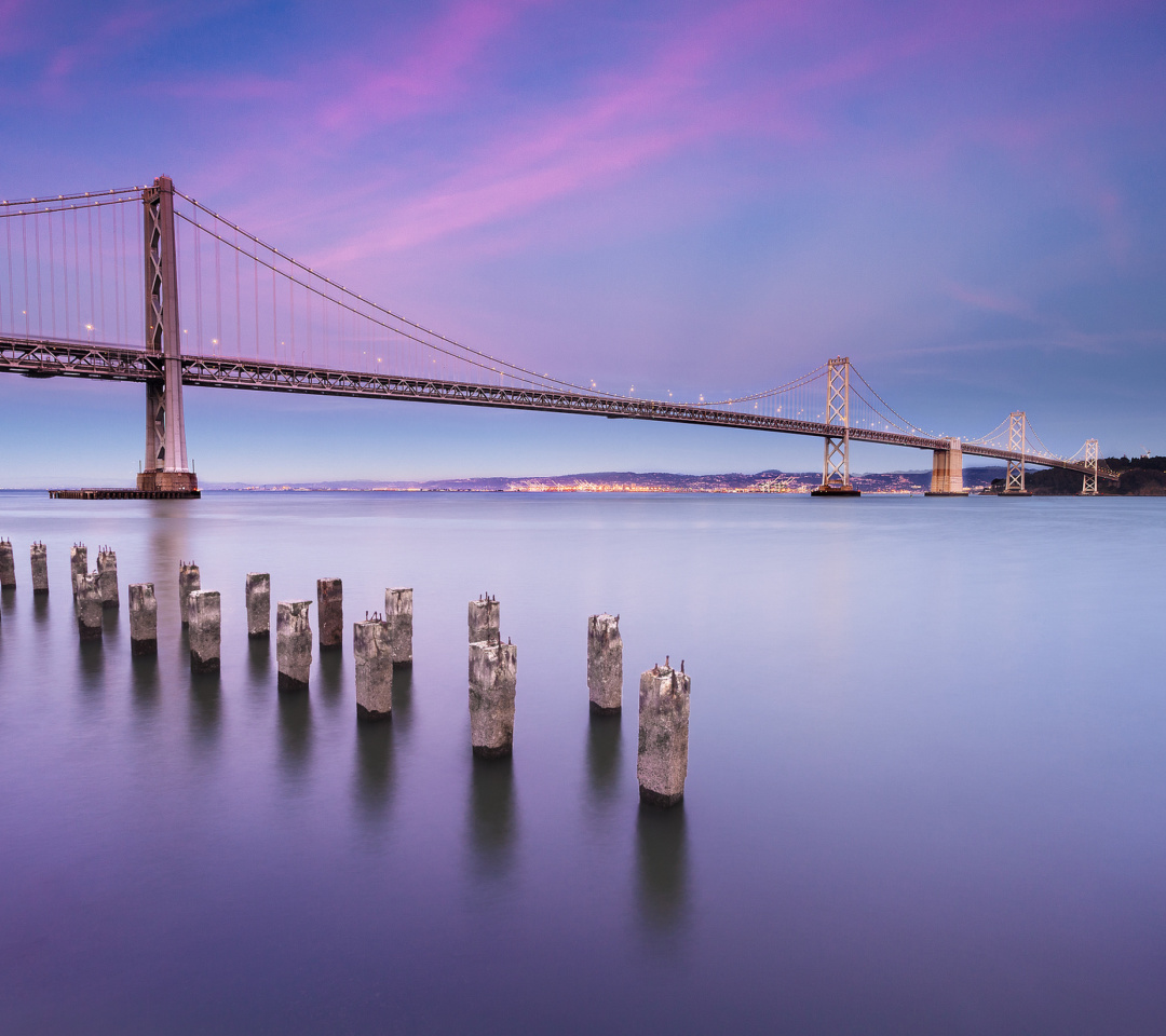 Das San Francisco Bay Bridge Wallpaper 1080x960
