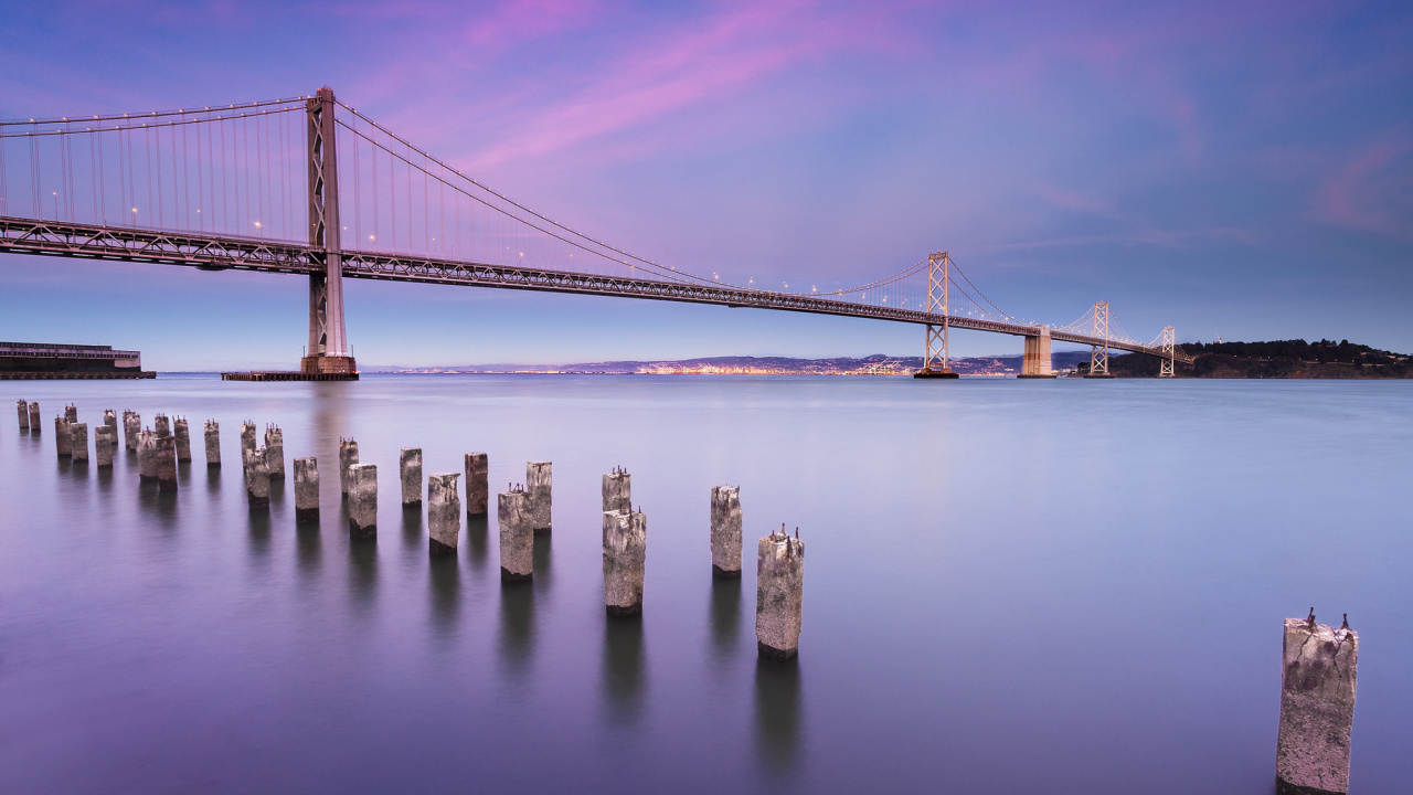 Sfondi San Francisco Bay Bridge 1280x720