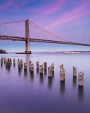 Das San Francisco Bay Bridge Wallpaper 128x160