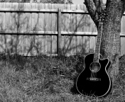 Sfondi My Black Acoustic Guitar 176x144
