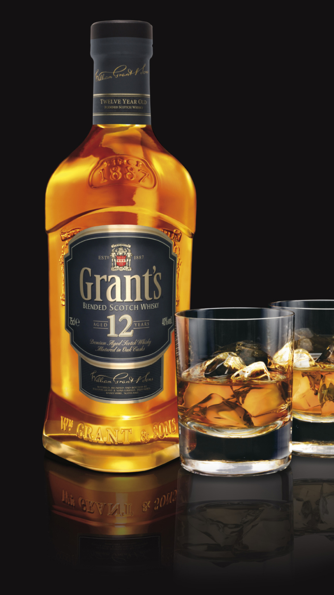 Sfondi Grants Whisky 1080x1920