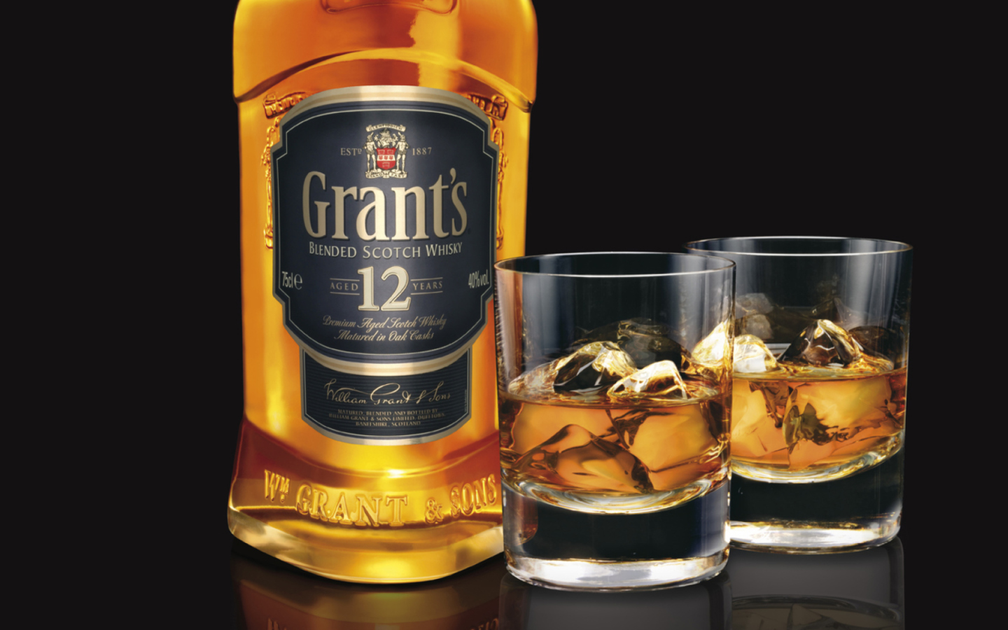 Обои Grants Whisky 1440x900