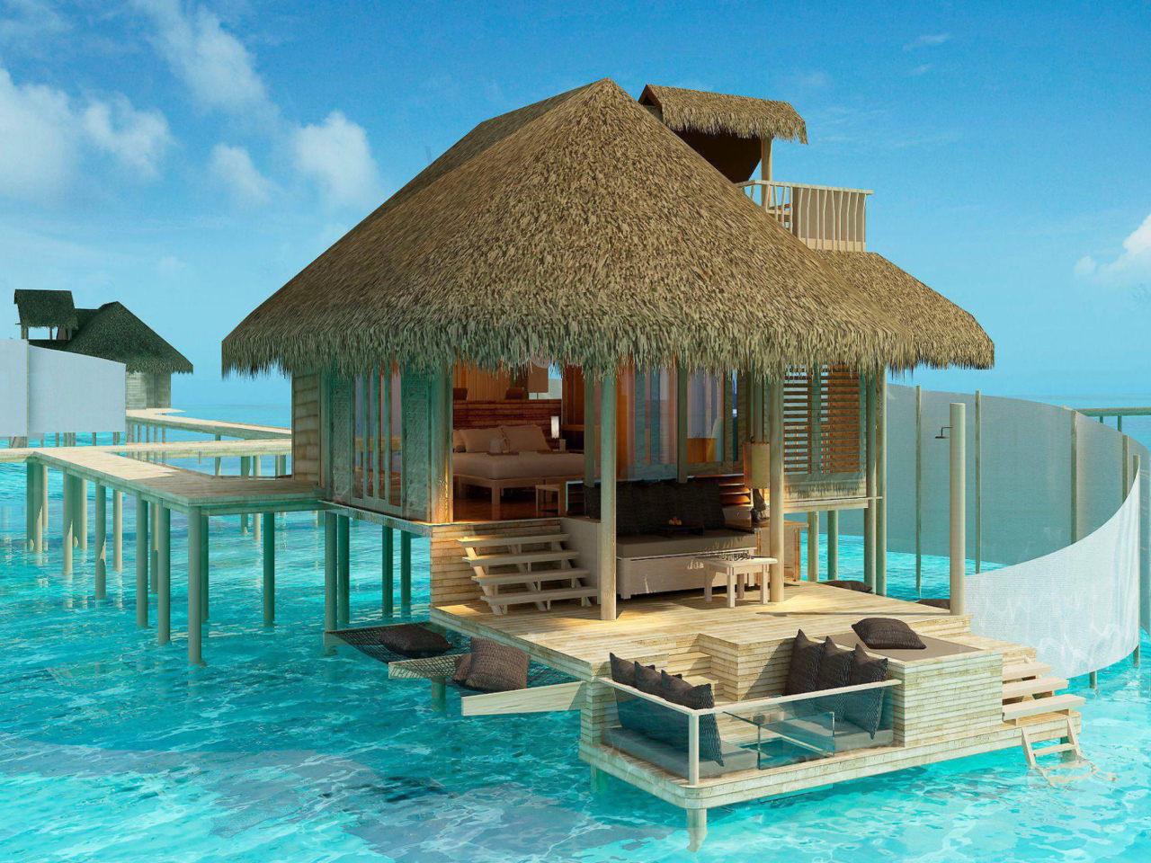 Sfondi Paradise Pearl Bungalow 1280x960