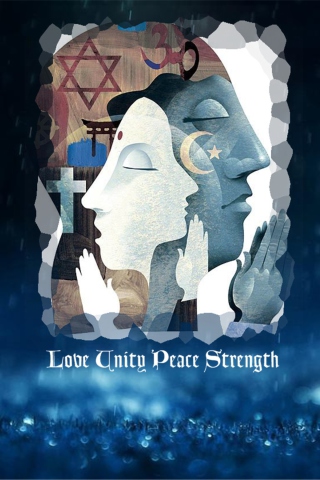 Screenshot №1 pro téma Love Unity Peace Strength 320x480