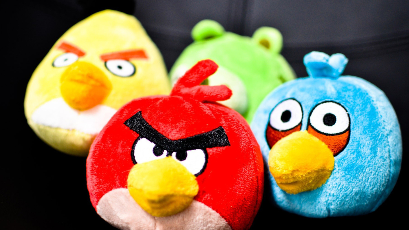 Das Angry Birds Toy Wallpaper 1366x768