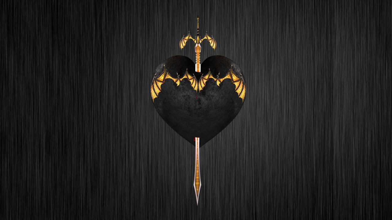 Das Sword In Heart Wallpaper 1280x720