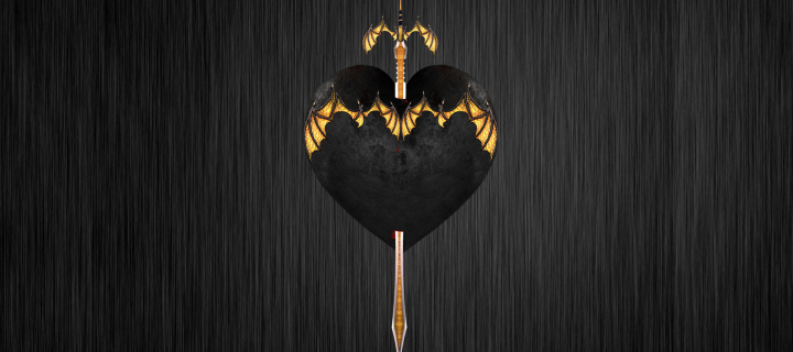 Sfondi Sword In Heart 720x320