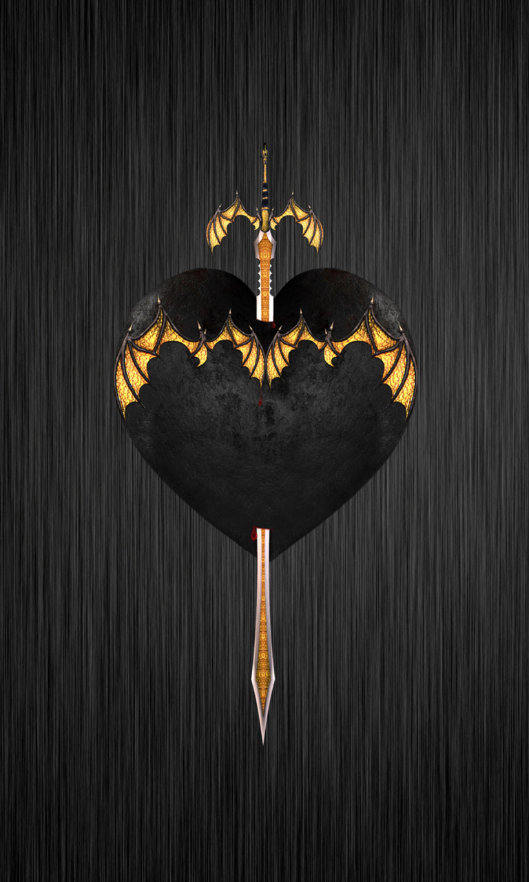 Sfondi Sword In Heart 768x1280