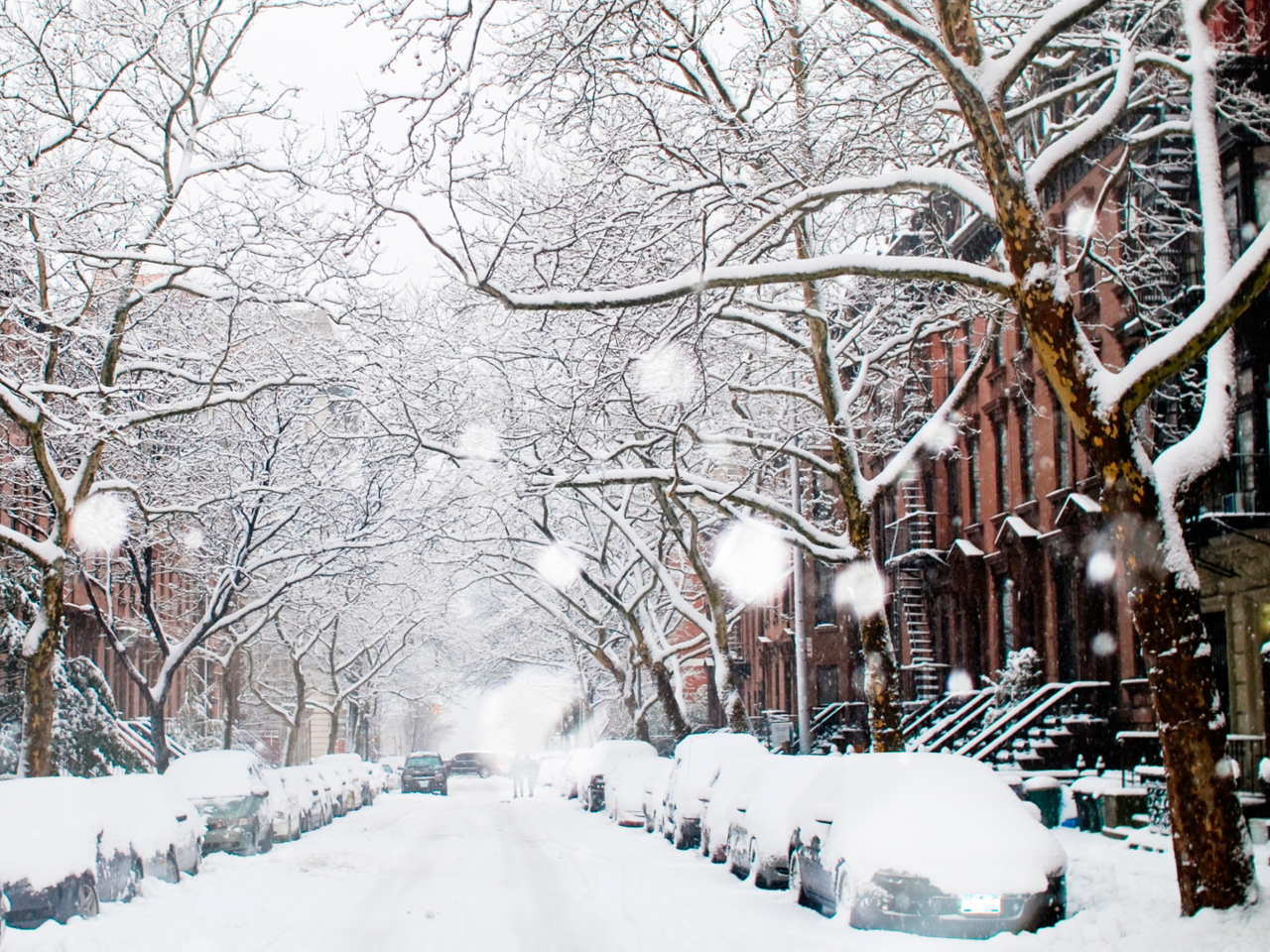 Winter On New York Streets wallpaper 1280x960