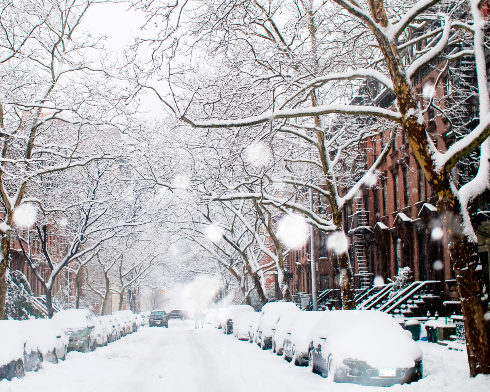 Fondo de pantalla Winter On New York Streets 1600x1280