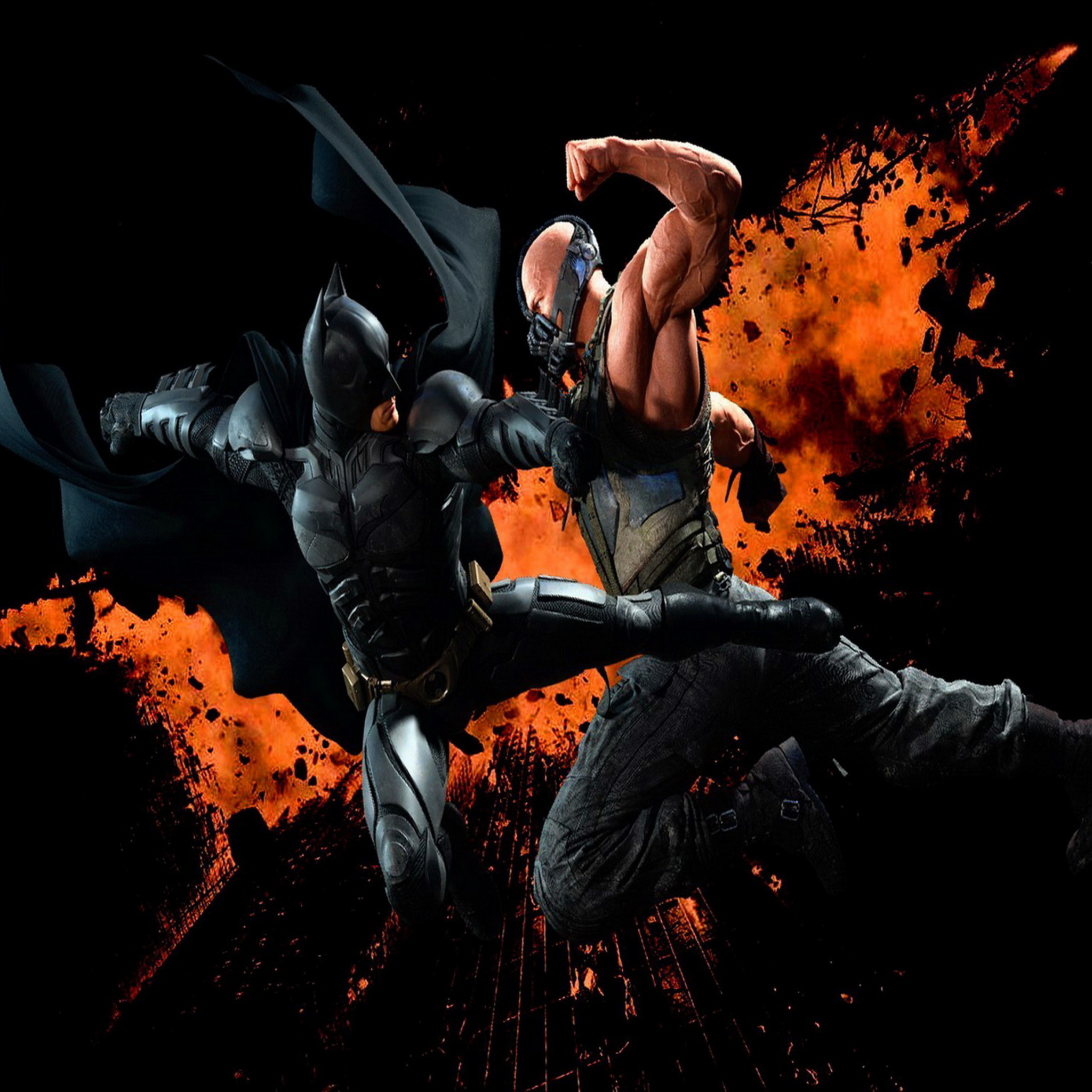 Das Batman VS Bane Wallpaper 2048x2048