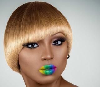 Rainbow Makeup - Obrázkek zdarma pro iPad mini