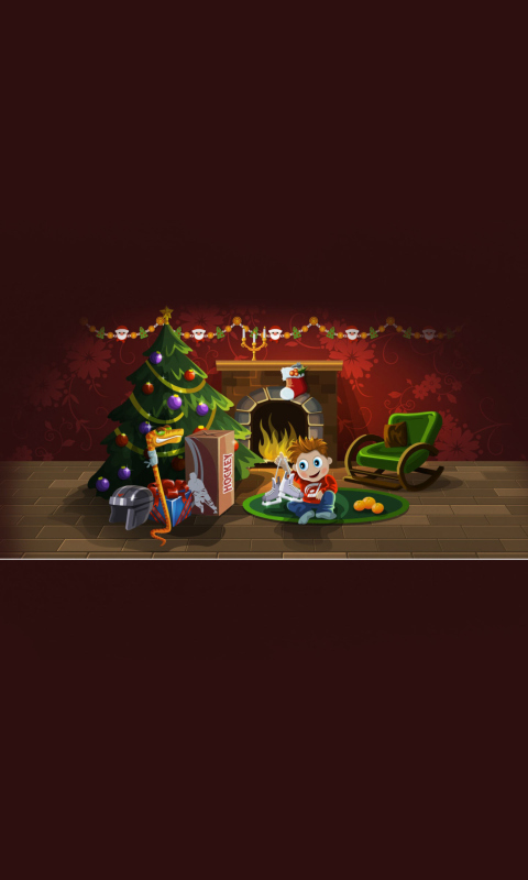 Das Christmas Surprise Wallpaper 480x800