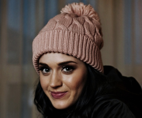 Das Katy Perry Wearing Hat Wallpaper 480x400