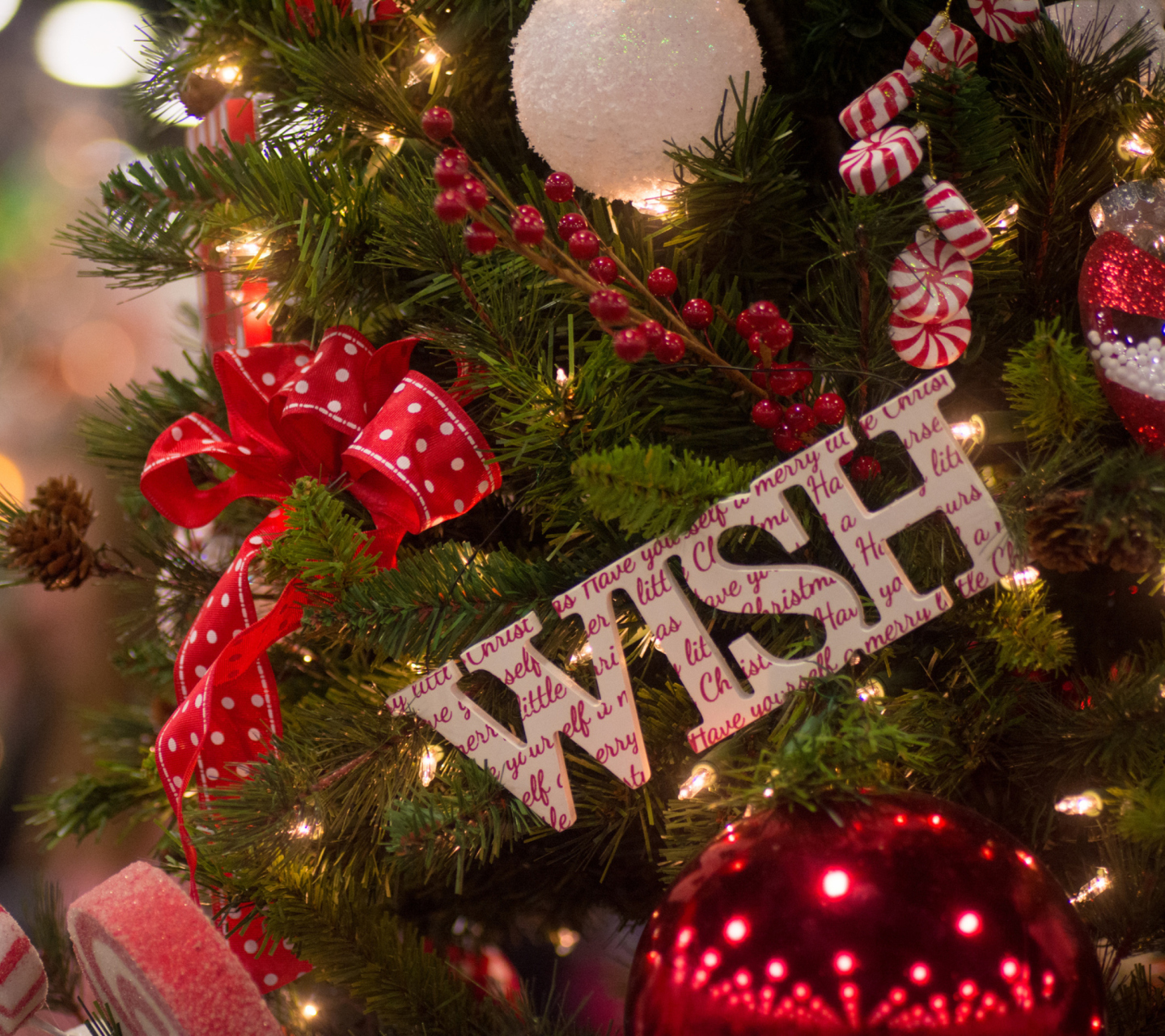 Das Best Christmas Wishes Wallpaper 1440x1280