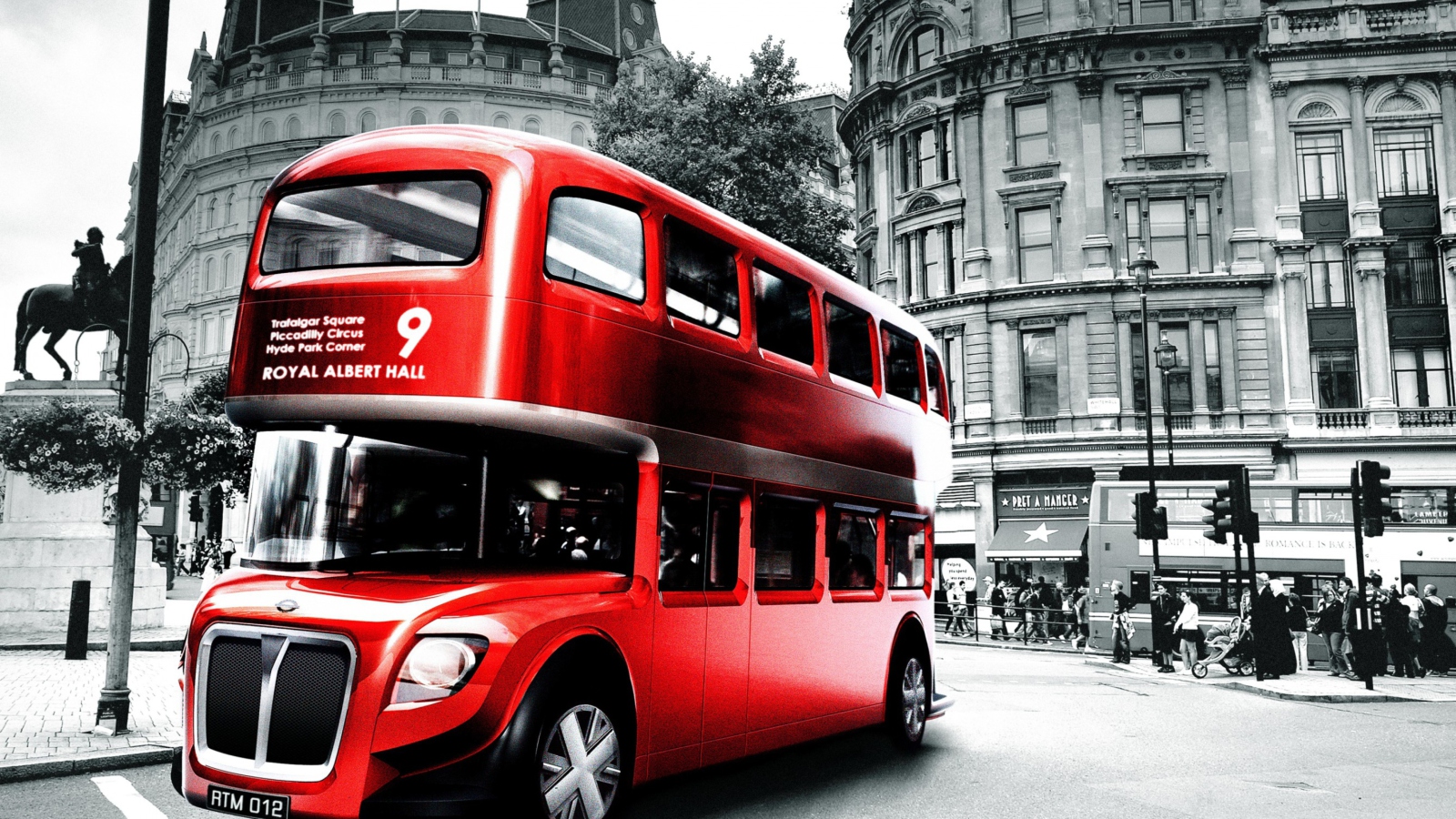 Retro Bus In London wallpaper 1600x900