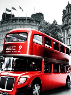 Screenshot №1 pro téma Retro Bus In London 240x320