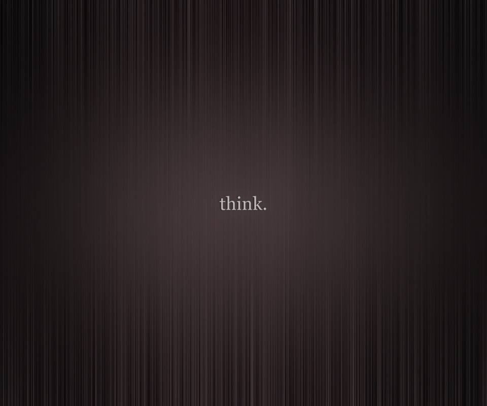 Fondo de pantalla Think 960x800