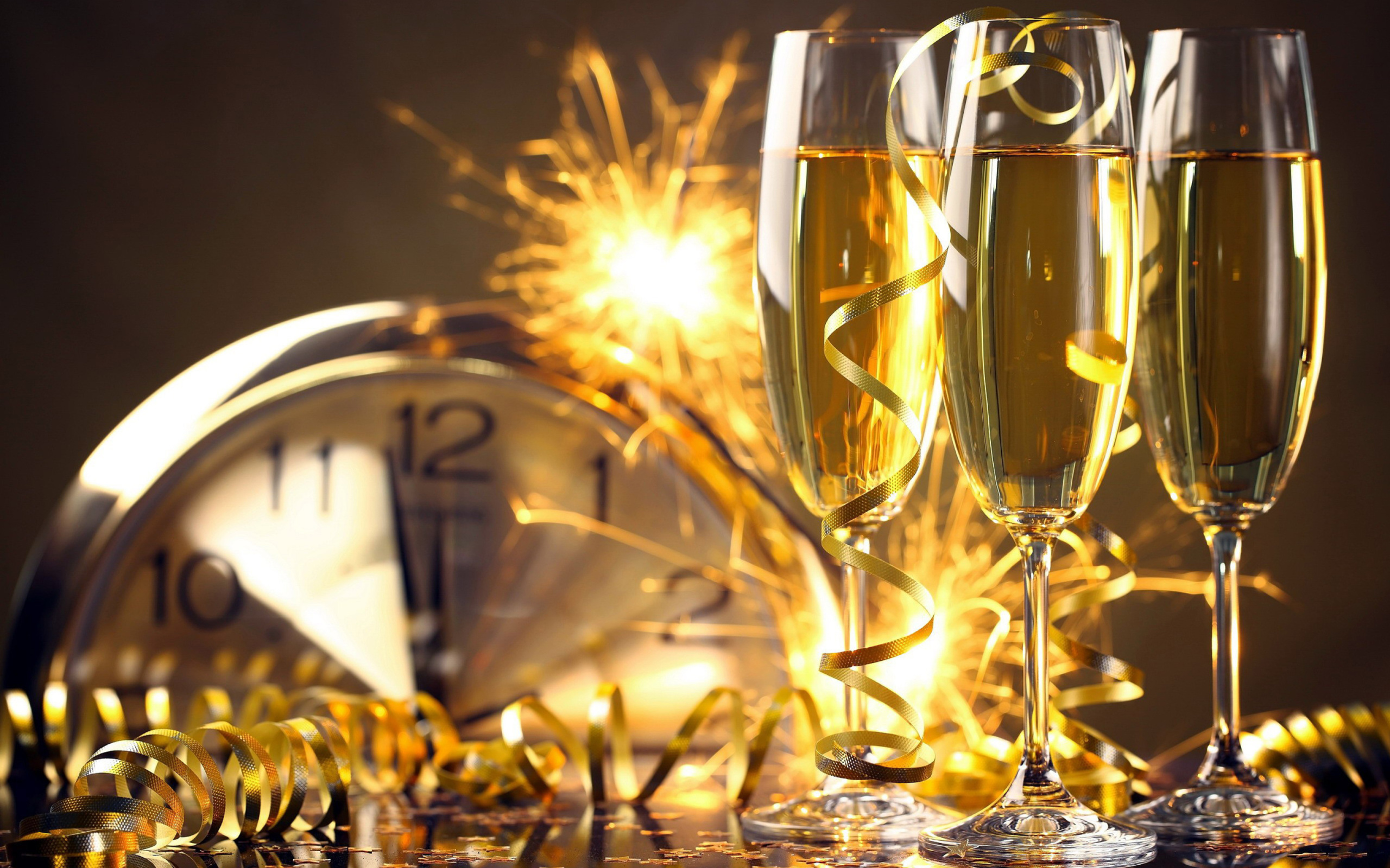 Das Happy New Year Countdown Wallpaper 2560x1600