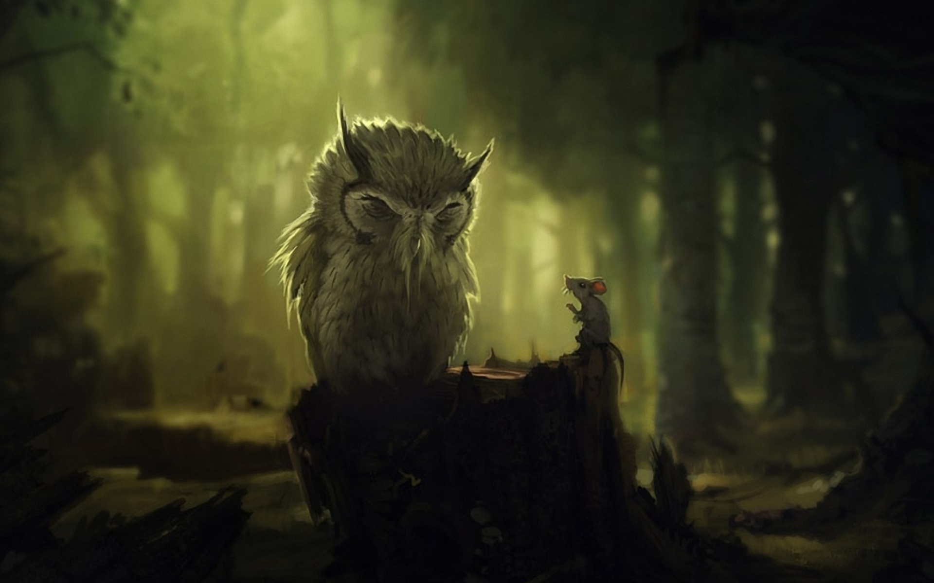 Screenshot №1 pro téma Wise Owl 1920x1200