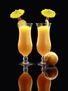 Das Spring Fresh Cocktails Wallpaper 240x320