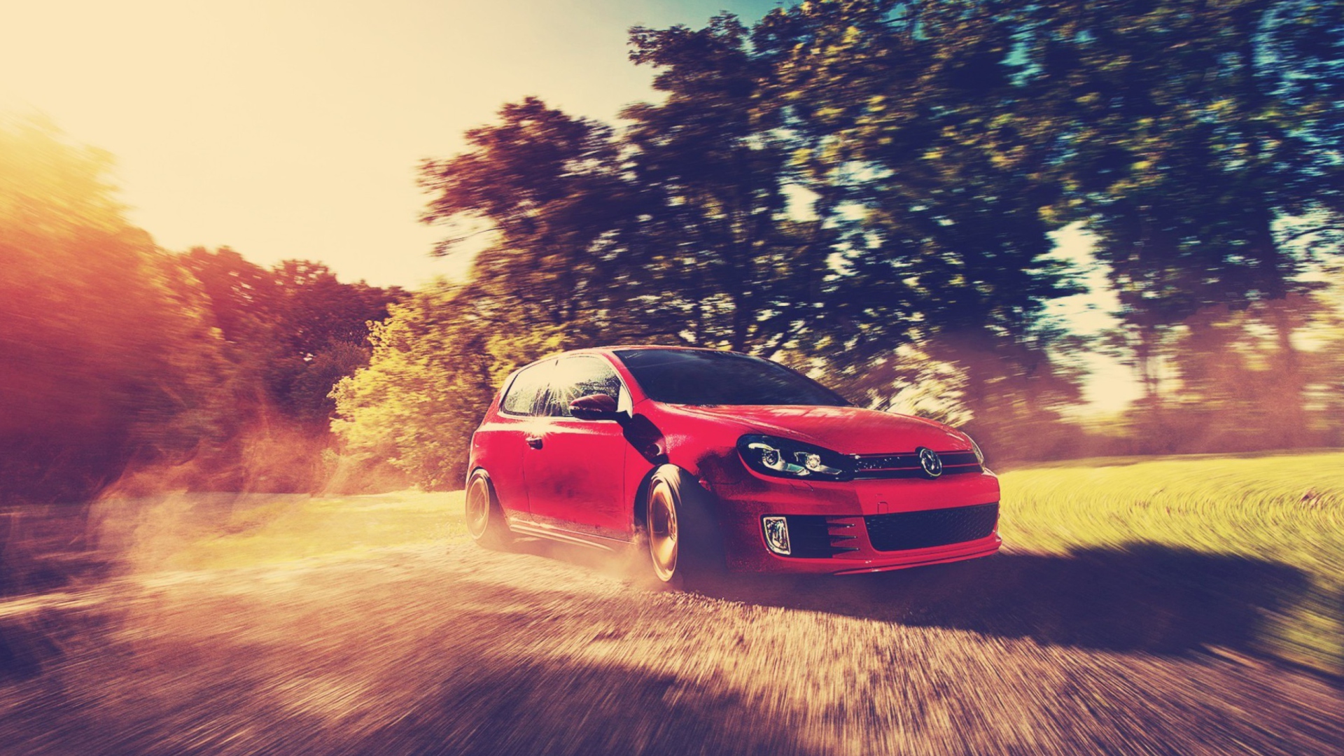 Screenshot №1 pro téma Red Golf Gti Drift 1920x1080