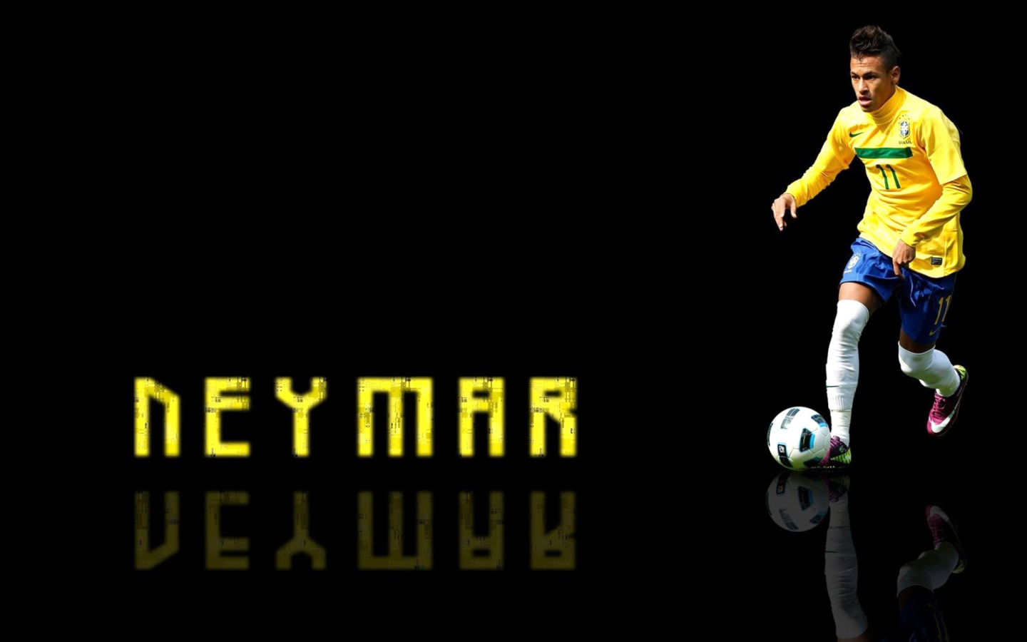 Das Neymar Brazilian Professional Footballer Wallpaper 1440x900