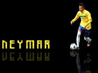Das Neymar Brazilian Professional Footballer Wallpaper 320x240