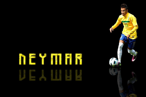 Das Neymar Brazilian Professional Footballer Wallpaper 480x320