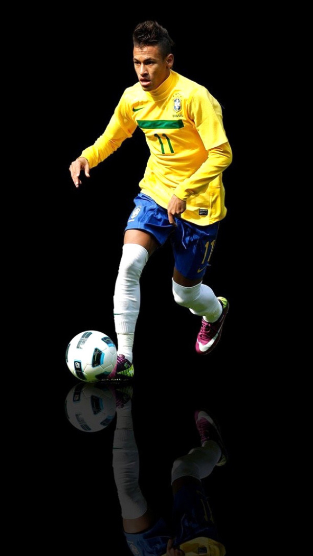 Das Neymar Brazilian Professional Footballer Wallpaper 640x1136
