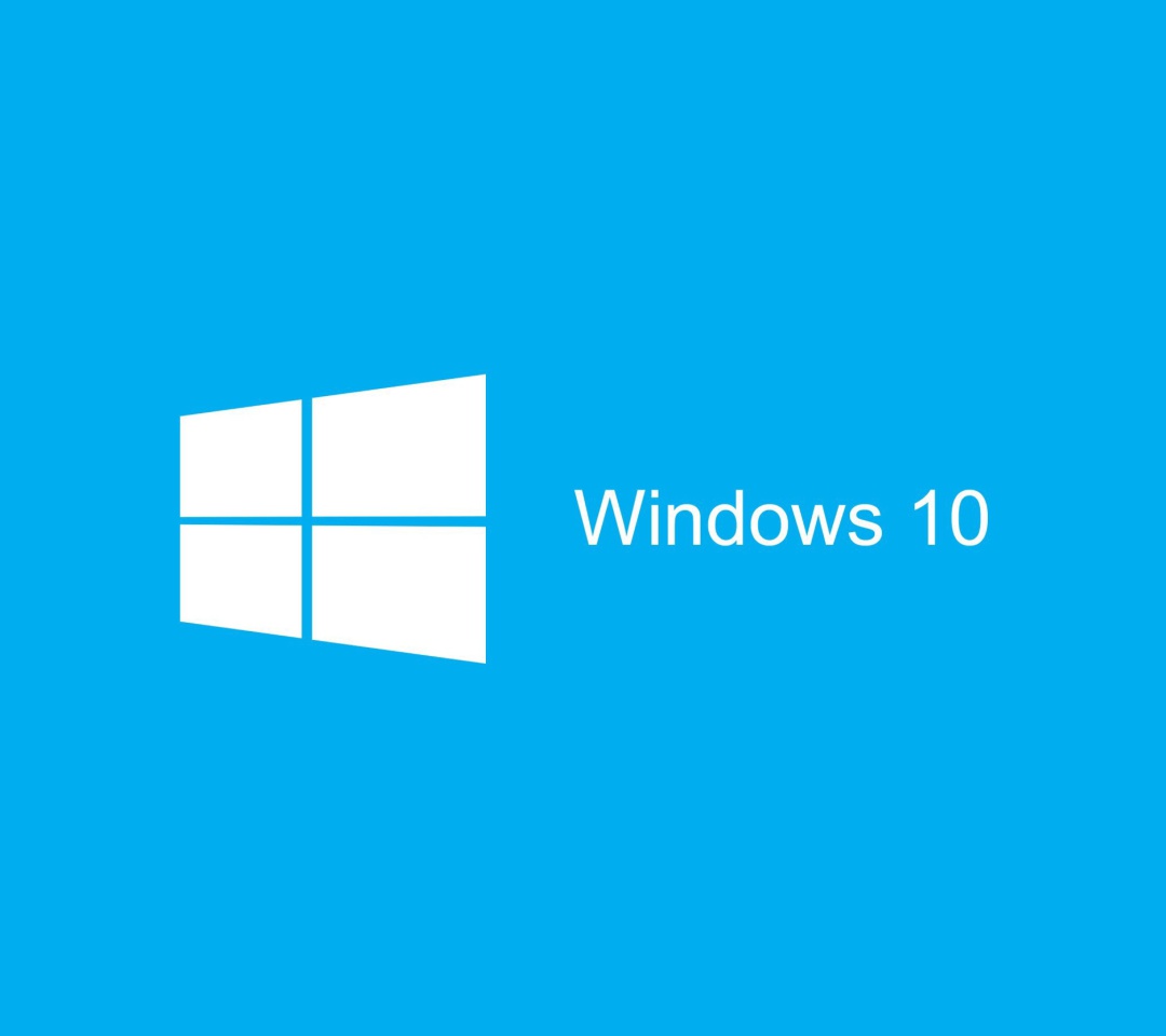 Обои Blue Windows 10 HD 1080x960