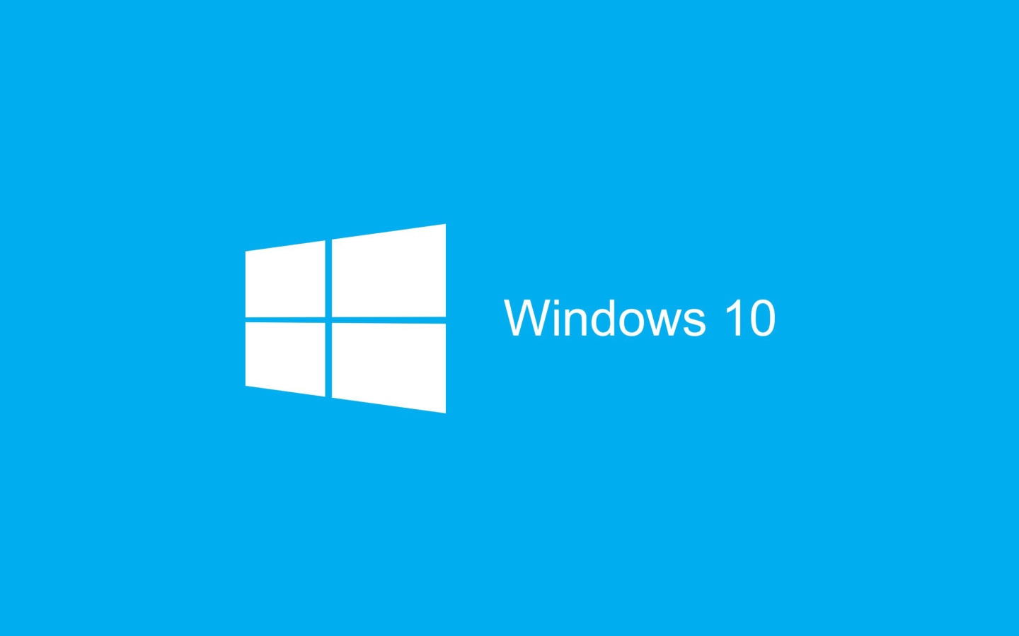 Обои Blue Windows 10 HD 1440x900