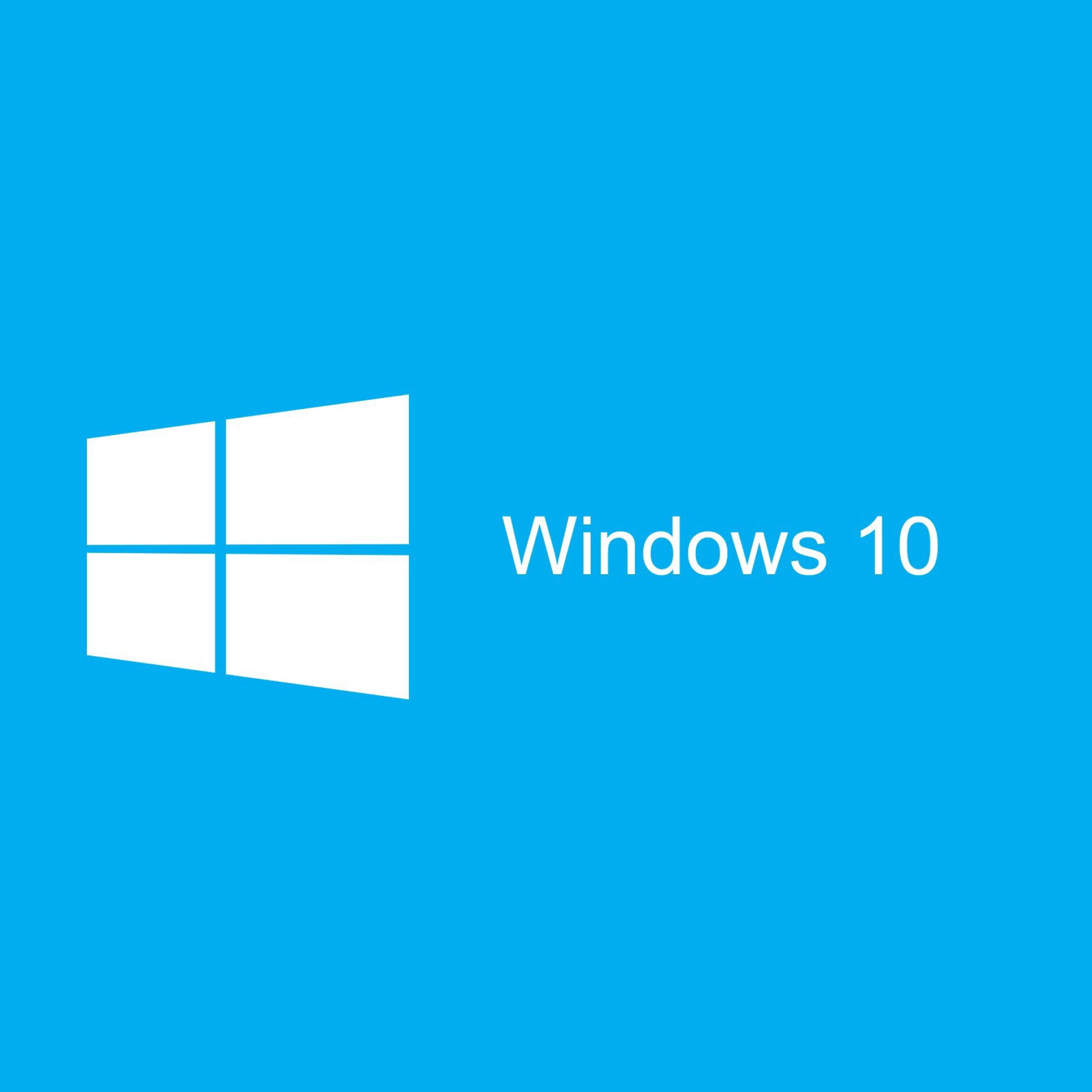 Blue Windows 10 HD screenshot #1 2048x2048