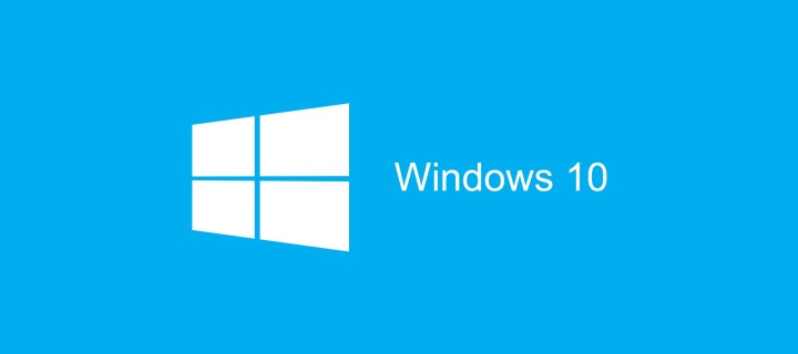 Blue Windows 10 HD screenshot #1 720x320