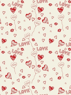 Das Love And Kiss Wallpaper 240x320
