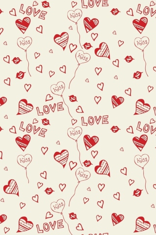 Love And Kiss wallpaper 320x480