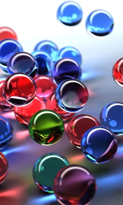Screenshot №1 pro téma 3D Color Bubbles 240x400