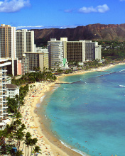 Beach With Skyscrapers screenshot #1 176x220