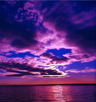 Kostenloses Purple Sunset Wallpaper für iPad Air