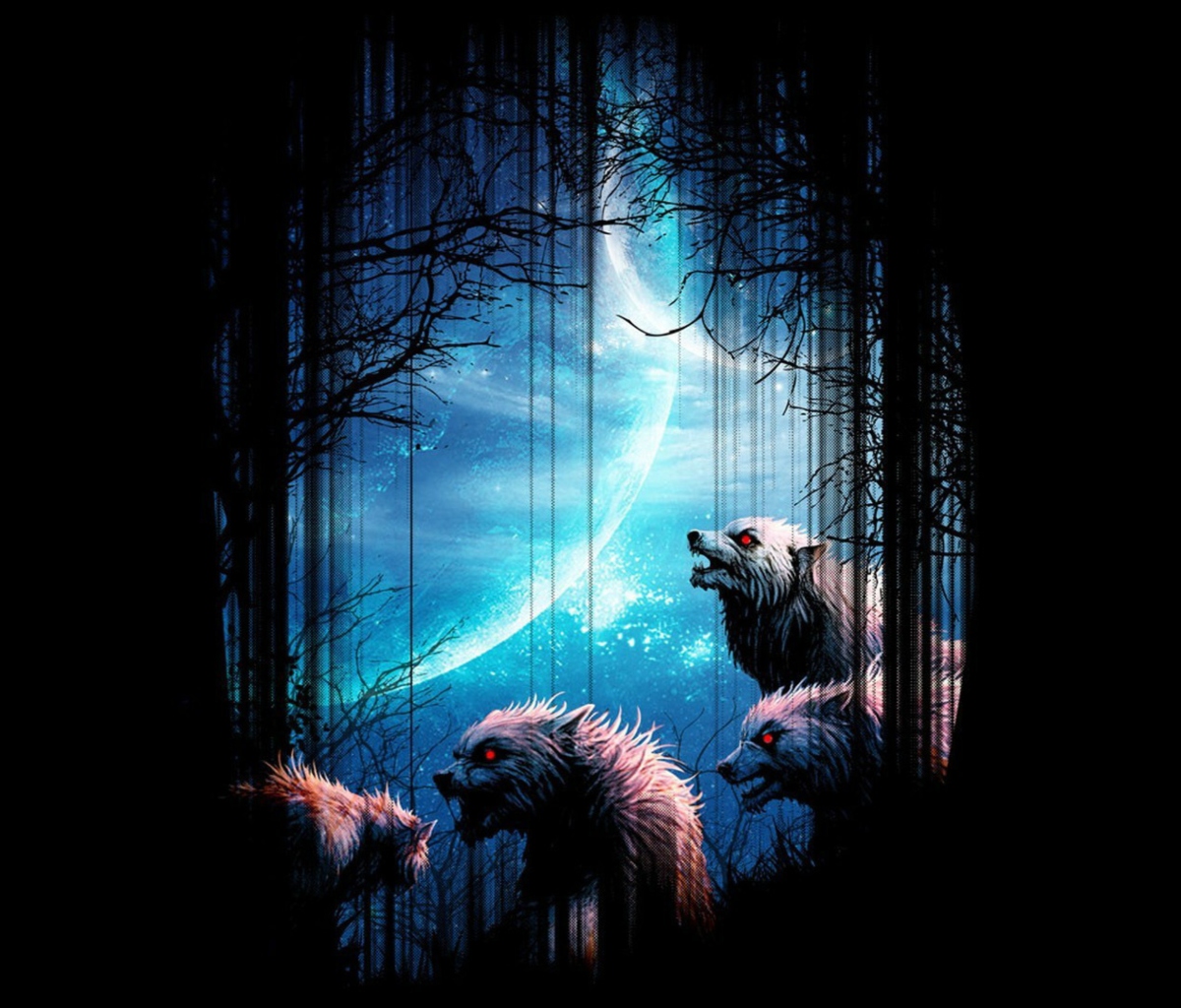 Das Wolverines At Night Wallpaper 1200x1024