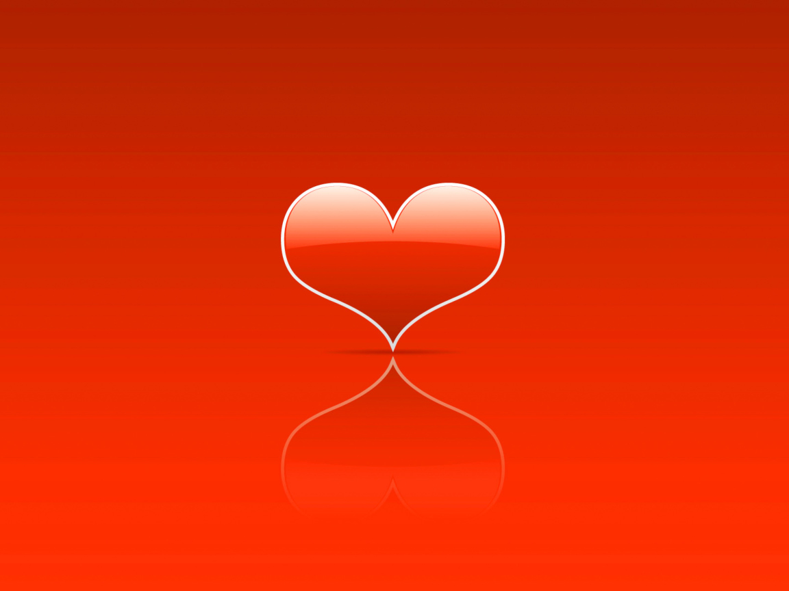Обои Red Heart 1152x864