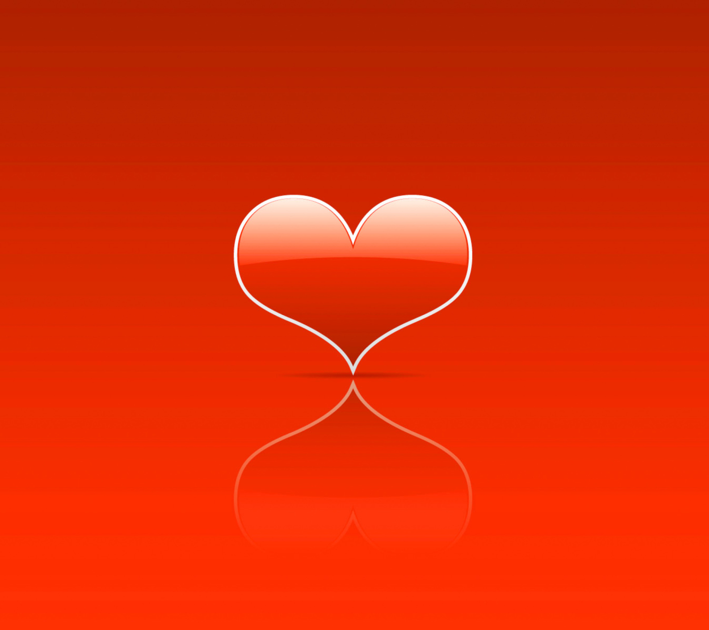 Обои Red Heart 1440x1280