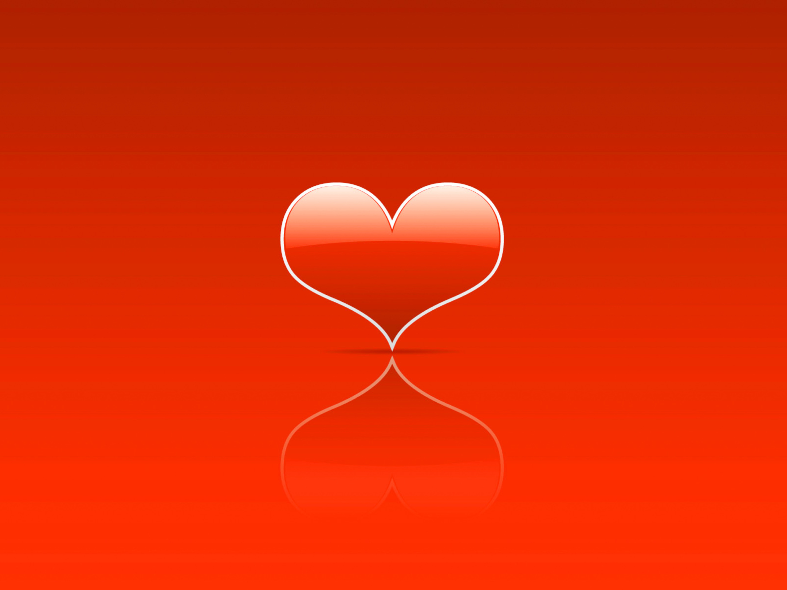 Red Heart wallpaper 1600x1200