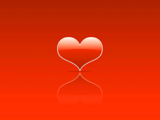 Das Red Heart Wallpaper 320x240