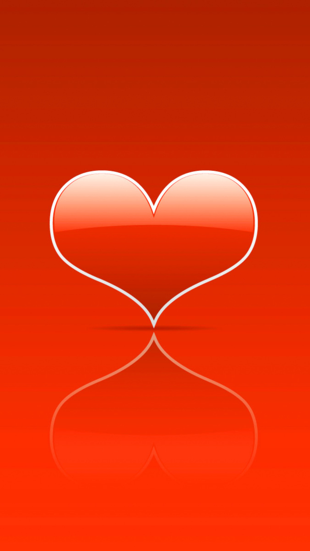 Обои Red Heart 640x1136