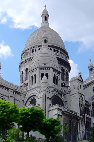 Fondo de pantalla Montmartre - Sacre Coeur 320x480