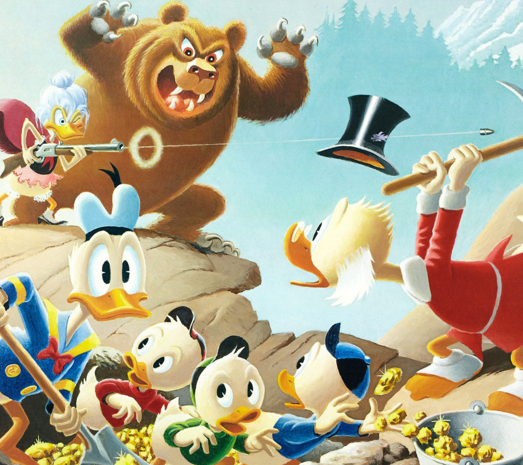 Das DuckTales, Scrooge McDuck, Huey, Dewey, and Louie Wallpaper 1080x960