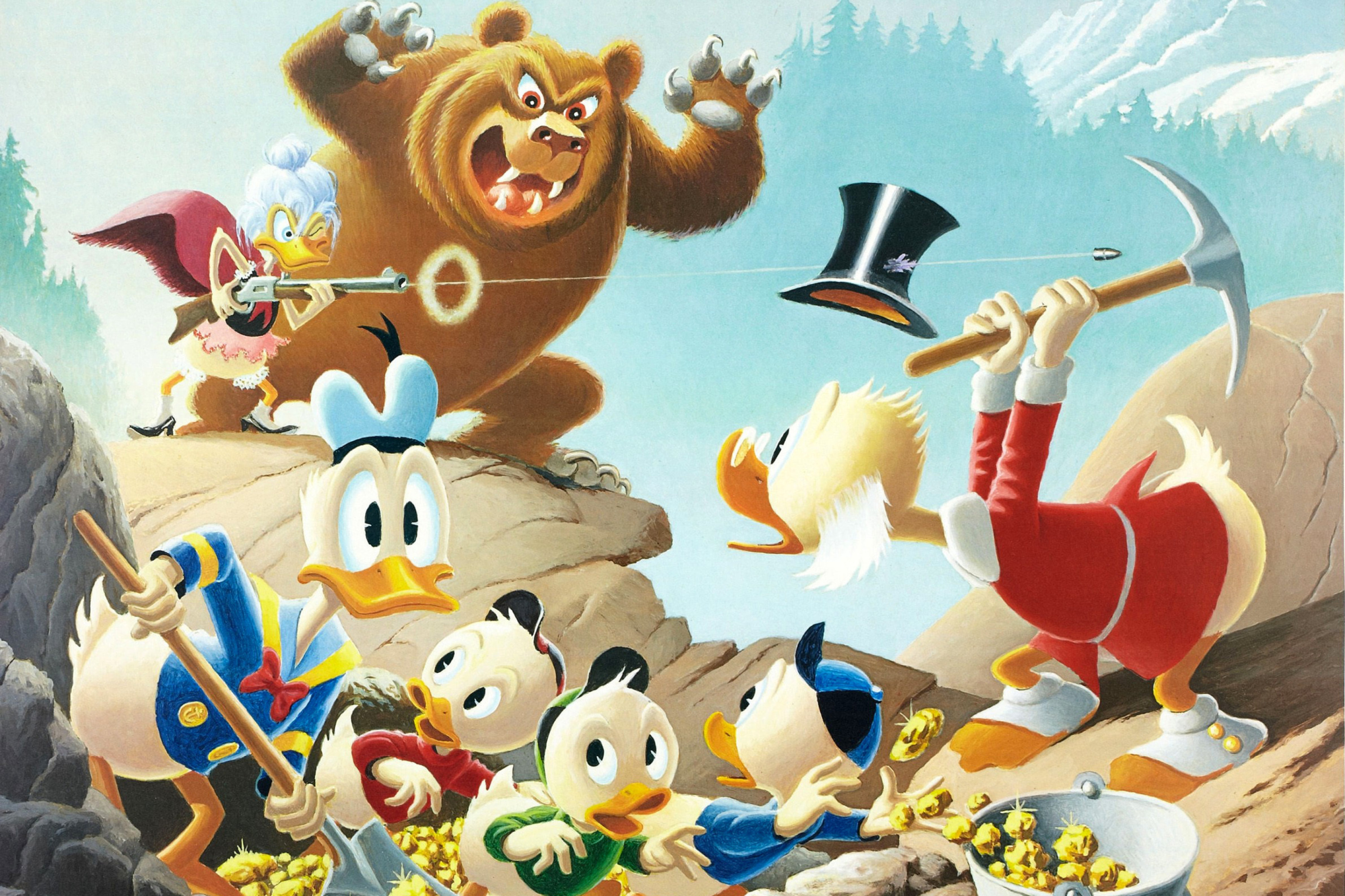 Das DuckTales, Scrooge McDuck, Huey, Dewey, and Louie Wallpaper 2880x1920