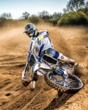 Fondo de pantalla Motocross Rally 128x160