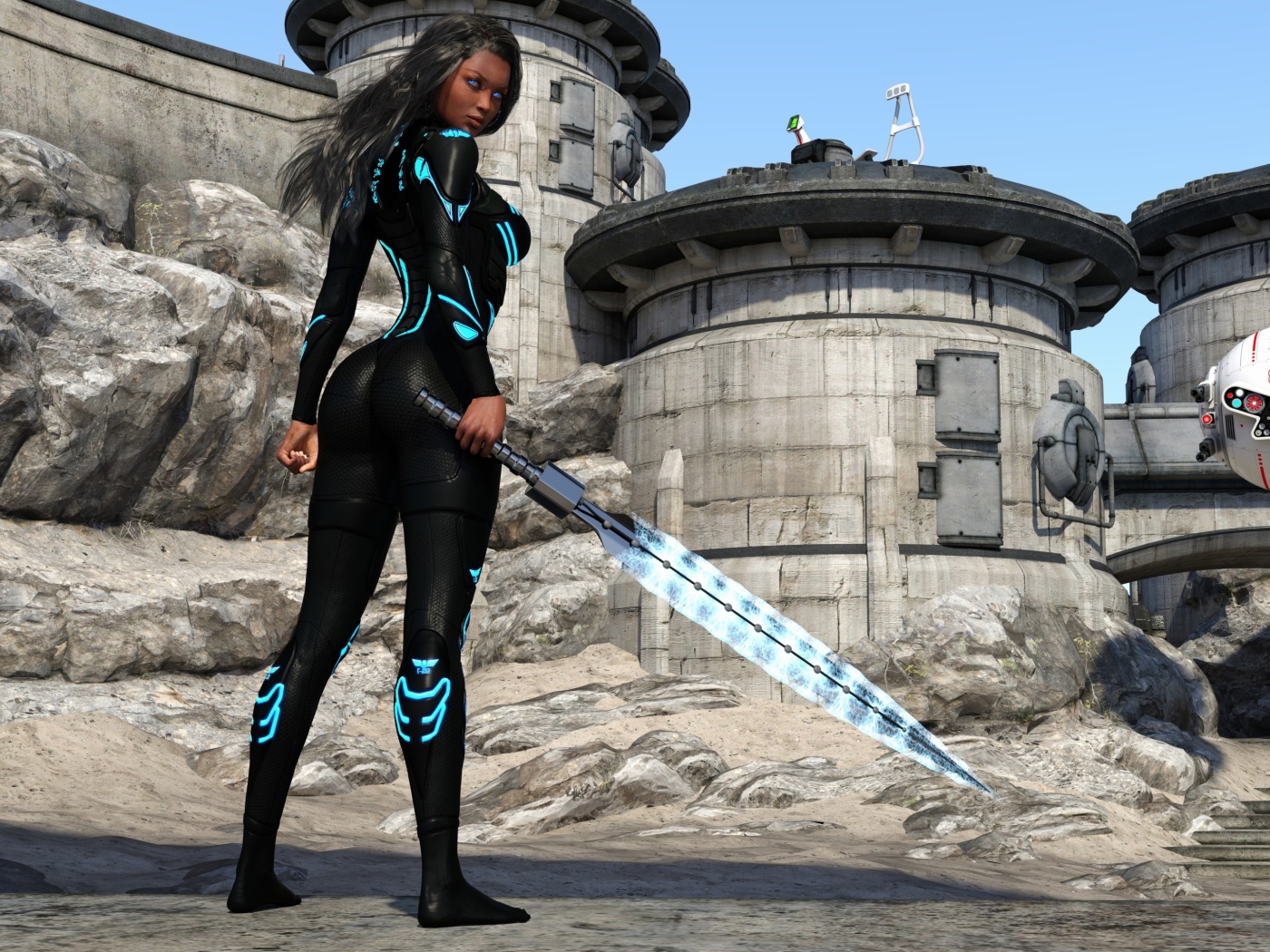 Screenshot №1 pro téma Kendra Warrior with sword 1400x1050